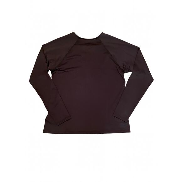 Hurley Rashguard Long Sleeve UPF Swim Top Black Size Medium New with Tags 0514E - Picture 6 of 8